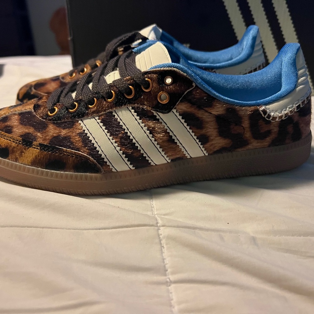 Adidas  Brown Leopard Sneakers